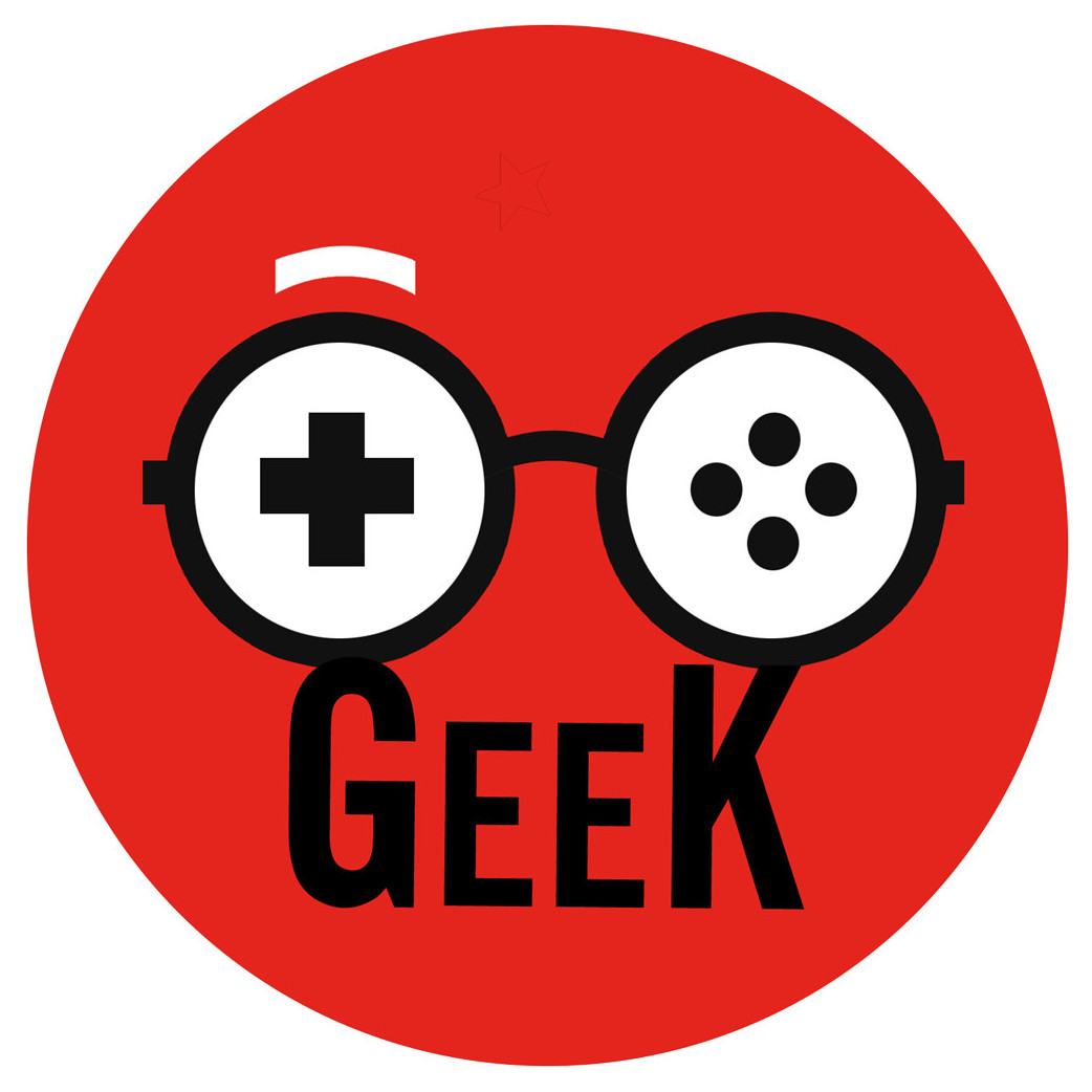 Geek manette de jeu - 20cm - Sticker/autocollant