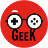 Geek manette de jeu - 5cm - Sticker/autocollant