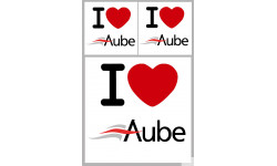Aube (10) - 1fois 10cm - 2fois 5cm - Sticker/autocollant