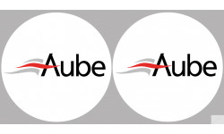 Aube 10  - 2 logos de 10cm - Sticker/autocollant