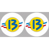 Département Les Bouches du Rhône 13  - 2 logos de 10cm - Sticker/autocollant