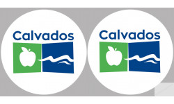 Département Calvados 14  - 2 logos - 10cm - Sticker/autocollant