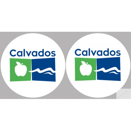 Département Calvados 14  - 2 logos - 10cm - Sticker/autocollant