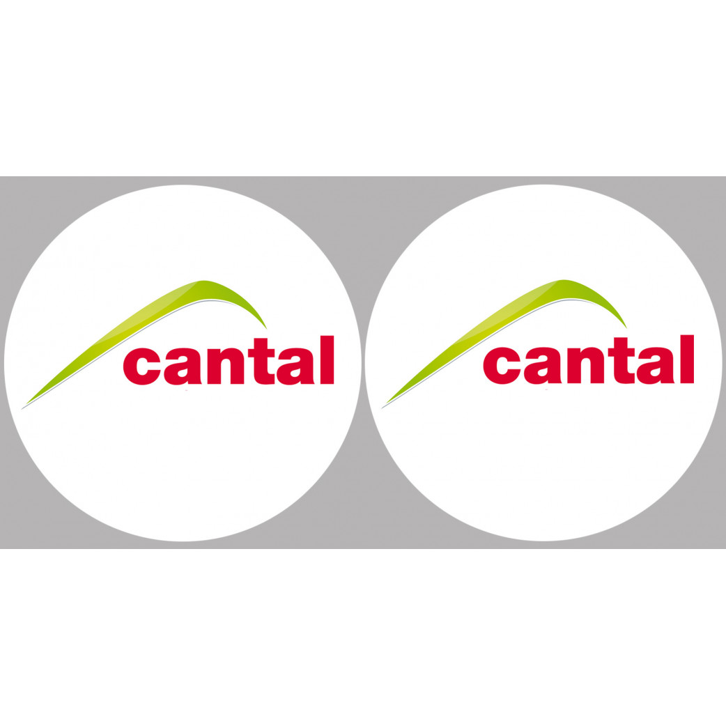 Cantal 15  - 2fois 10cm - Sticker/autocollant