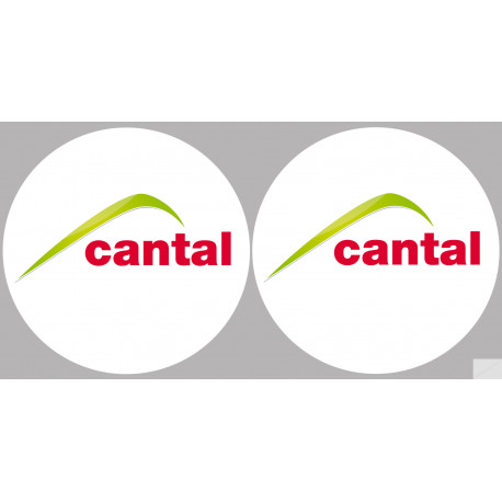 Département Cantal 15  - 2 logos de 10cm - Sticker/autocollant