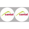 Département Cantal 15  - 2 logos de 10cm - Sticker/autocollant