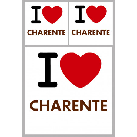 Charente (16) - 1fois 10cm - 2fois 5cm - Sticker/autocollant