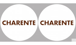 La Charente 16  - 2fois 10cm - Sticker/autocollant
