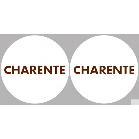 Département La Charente 16  - 2 x 10cm - Sticker/autocollant