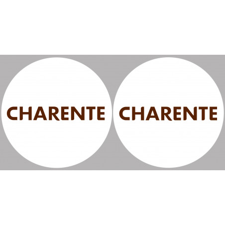 Département La Charente 16  - 2 x 10cm - Sticker/autocollant