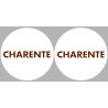 La Charente 16  - 2fois 10cm - Sticker/autocollant