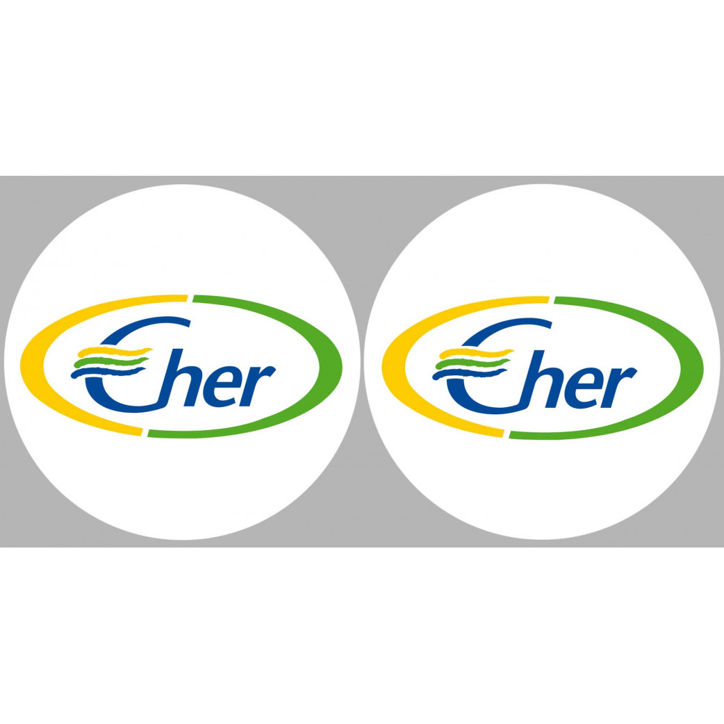 Le Cher 18  - 2fois 10cm - Sticker/autocollant