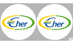 Le Cher 18  - 2fois 10cm - Sticker/autocollant