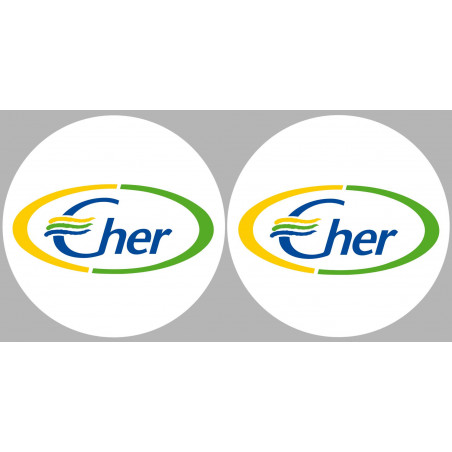 Le Cher 18  - 2fois 10cm - Sticker/autocollant