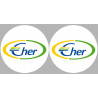 Le Cher 18  - 2fois 10cm - Sticker/autocollant