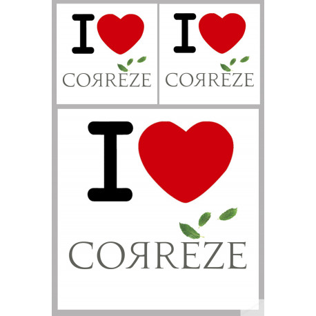 Corrèze (19) - 1fois 10cm - 2fois 5cm - Sticker/autocollant
