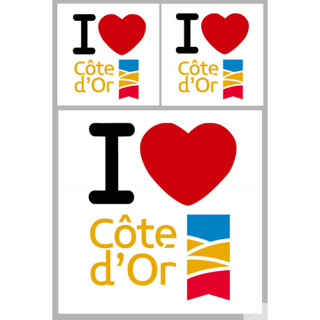 Côte d'Or - 1fois 10cm - 2fois 5cm - Sticker/autocollant
