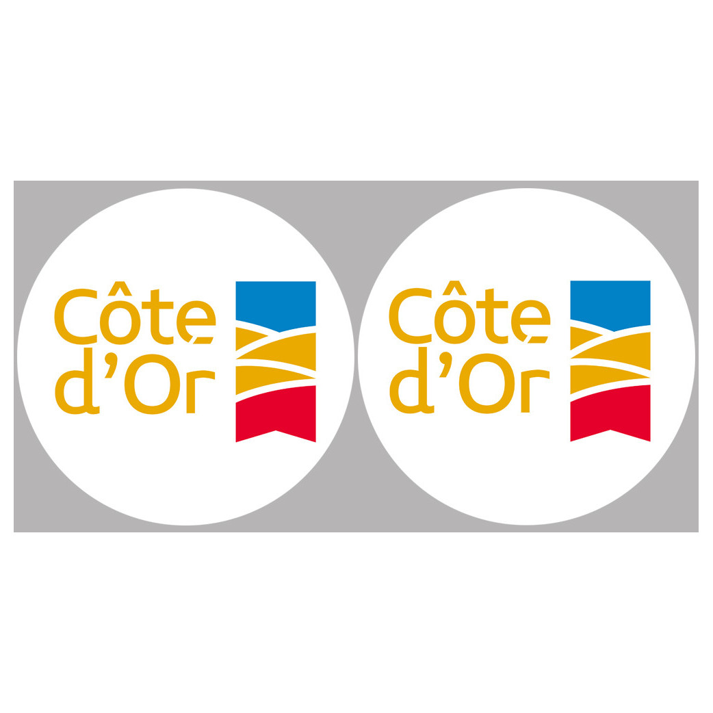 La Côte d'Or 21 - 2fois 10cm - Sticker/autocollant