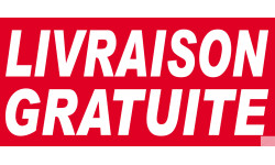 Livraison gratuite - 30x14cm - Sticker/autocollant