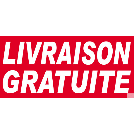 Livraison gratuite - 30x14cm - Sticker/autocollant