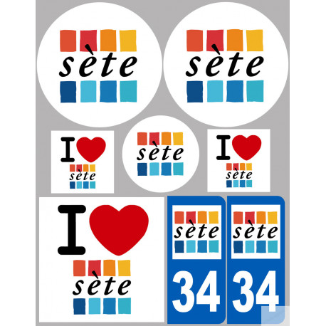 ville de Sète (kit) - Sticker/autocollant