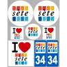 ville de Sète (kit) - Sticker/autocollant