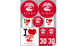 Nîmes (8 autocollants variés) - Sticker/autocollant