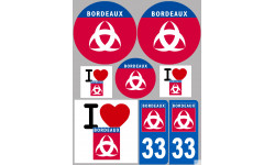 Bordeaux (8 autocollants variés) - Sticker/autocollant