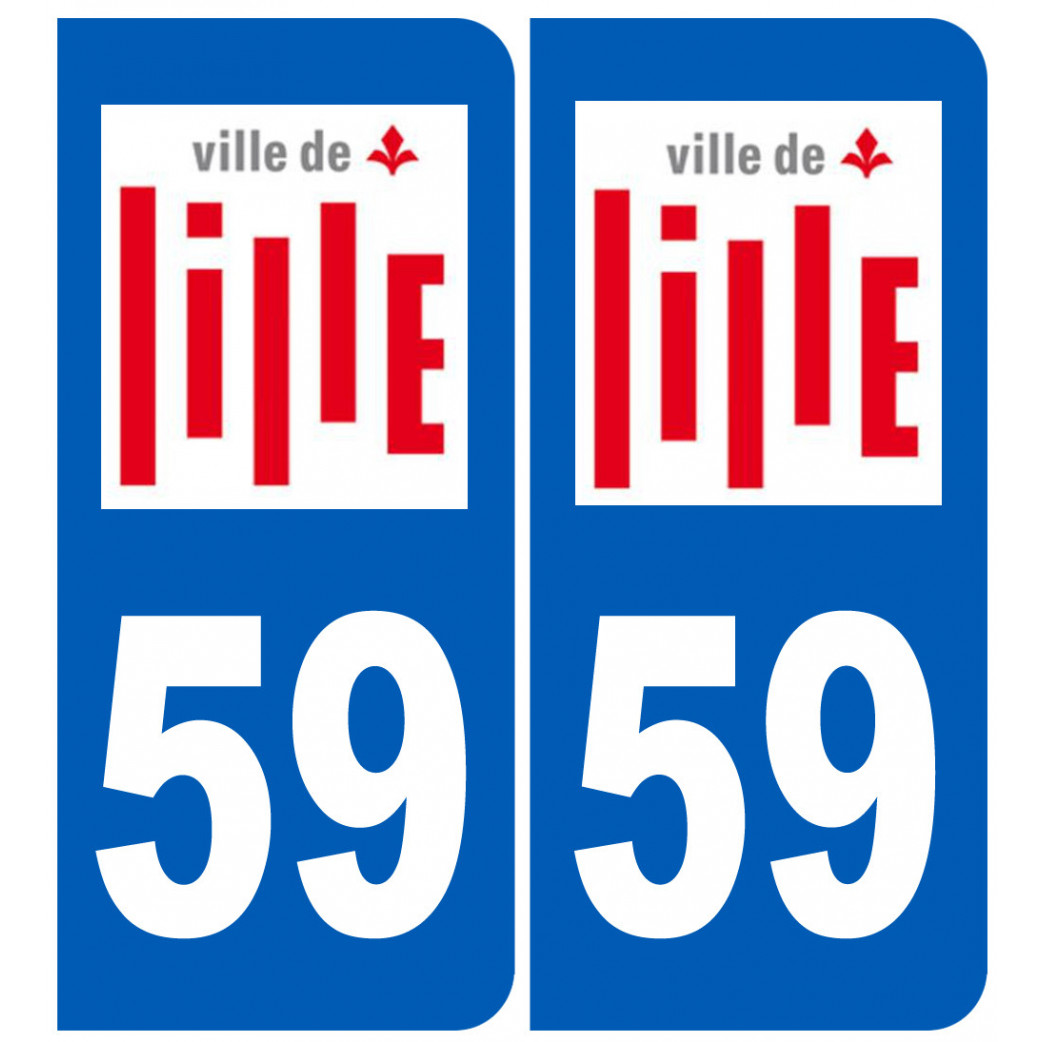 immatriculation Lille - Sticker/autocollant