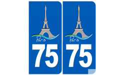 immatriculation 75 Tour Eiffel