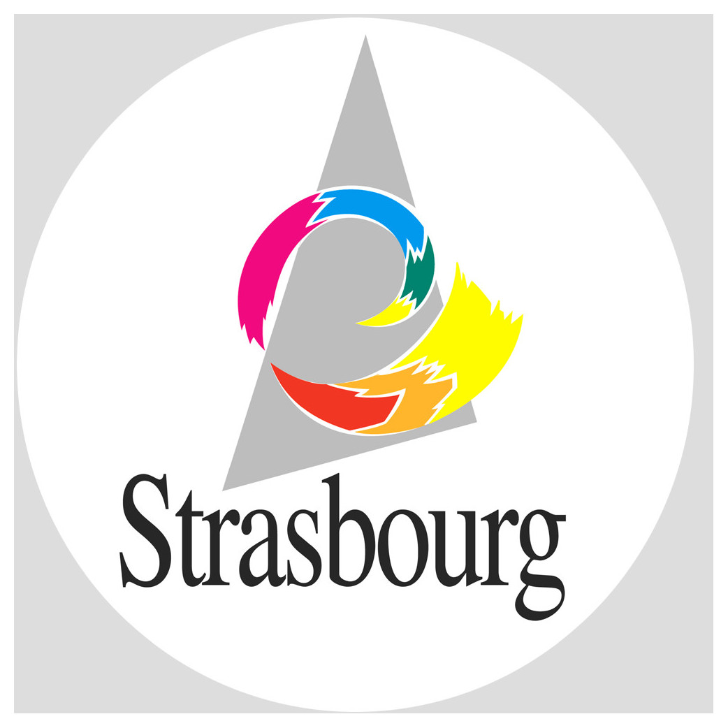 Strasbourg - 20cm - Sticker/autocollant