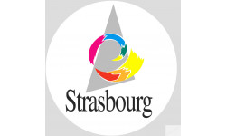 Logo de la ville de Strasbourg - 20cm - Sticker/autocollant