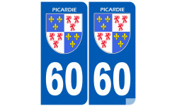 immatriculation 60 la Picardie - Sticker/autocollant