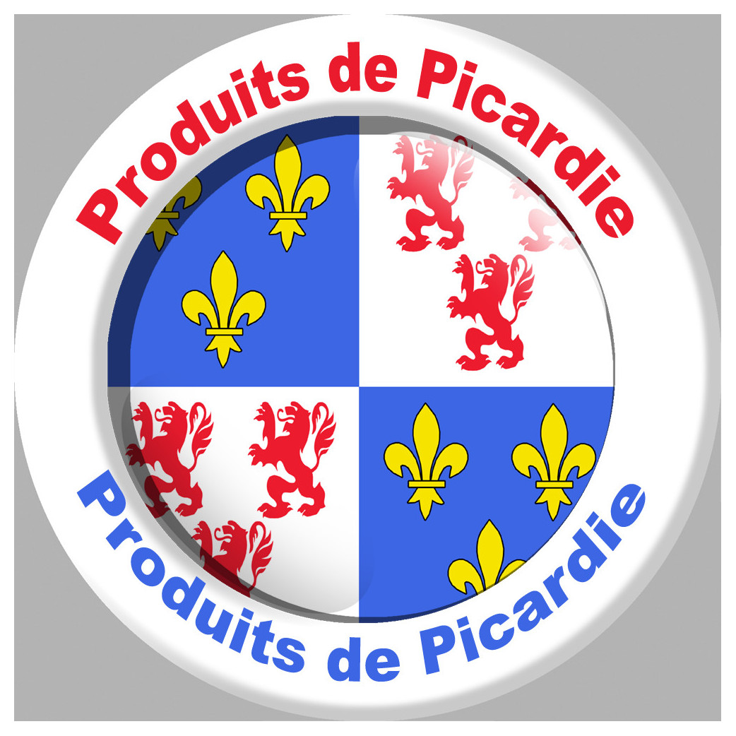 Produits de Picardie- 15cm - Sticker/autocollant