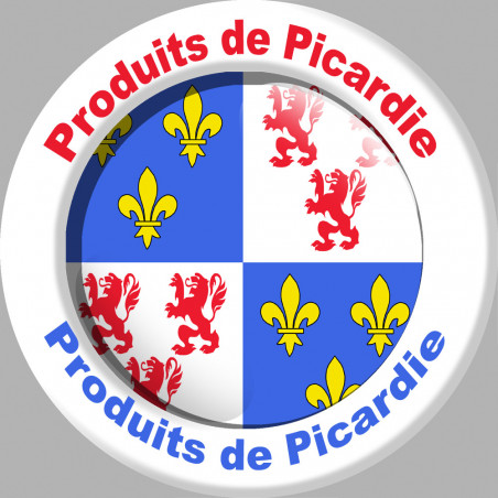 Produits de Picardie- 15cm - Sticker/autocollant