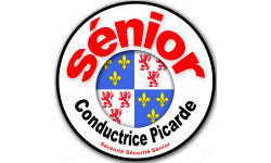 conductrice Sénior Picarde - 15cm - Sticker/autocollant