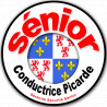 conductrice Sénior Picarde - 15cm - Sticker/autocollant