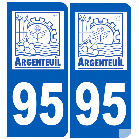 immatriculation 95 Argenteuil - Sticker/autocollant