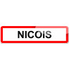 Niçois - 15x4 cm - Sticker/autocollant