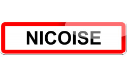 Niçoise - 15x4 cm - Sticker/autocollant