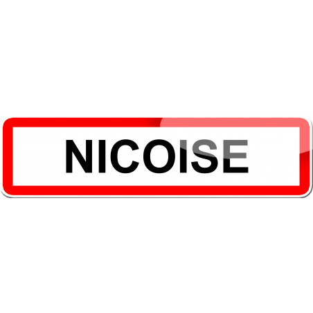 Niçoise - 15x4 cm - Sticker/autocollant