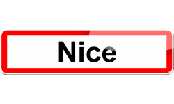 Nice - 15x4 cm - Sticker/autocollant