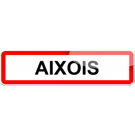 Aixois - 15x4 cm - Sticker/autocollant