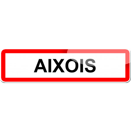 Aixois - 15x4 cm - Sticker/autocollant