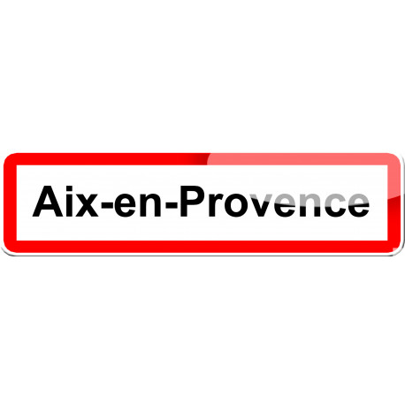 Aix-en Provence - 15x4 cm - Sticker/autocollant