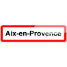 Aix-en Provence - 15x4 cm - Sticker/autocollant