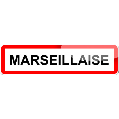 Marseillaise - 15x4 cm - Sticker/autocollant