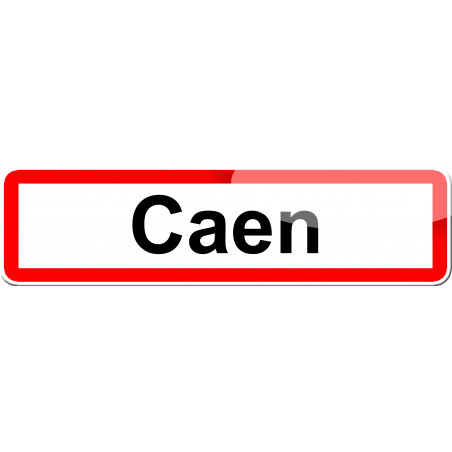 Caen - 15x4 cm - Sticker/autocollant