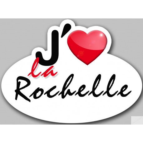 j'aime la Rochelle - 15x11cm - Sticker/autocollant
