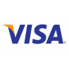 Paiement par carte Visa accepté - 15x9.2cm - Sticker/autocollant